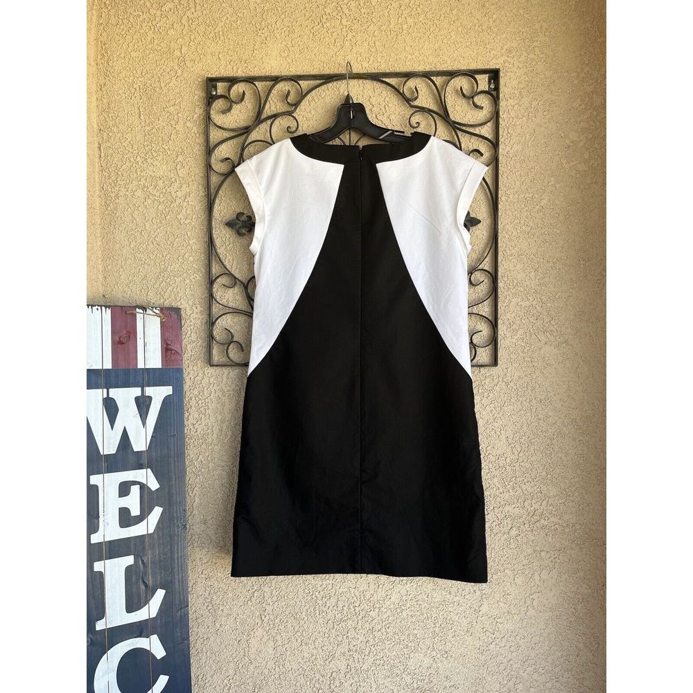 Lafayette 148 New York Dima dress - size 8 - black/white - Picture 6 of 10